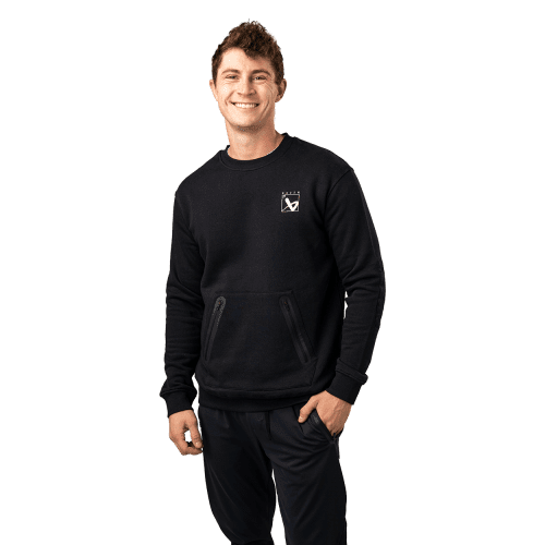 1064089 HOL24 APPAREL QUILTED CREW SR BLK 0660