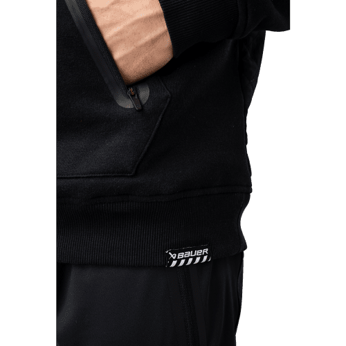 1064089 HOL24 APPAREL QUILTED CREW SR BLK 0671