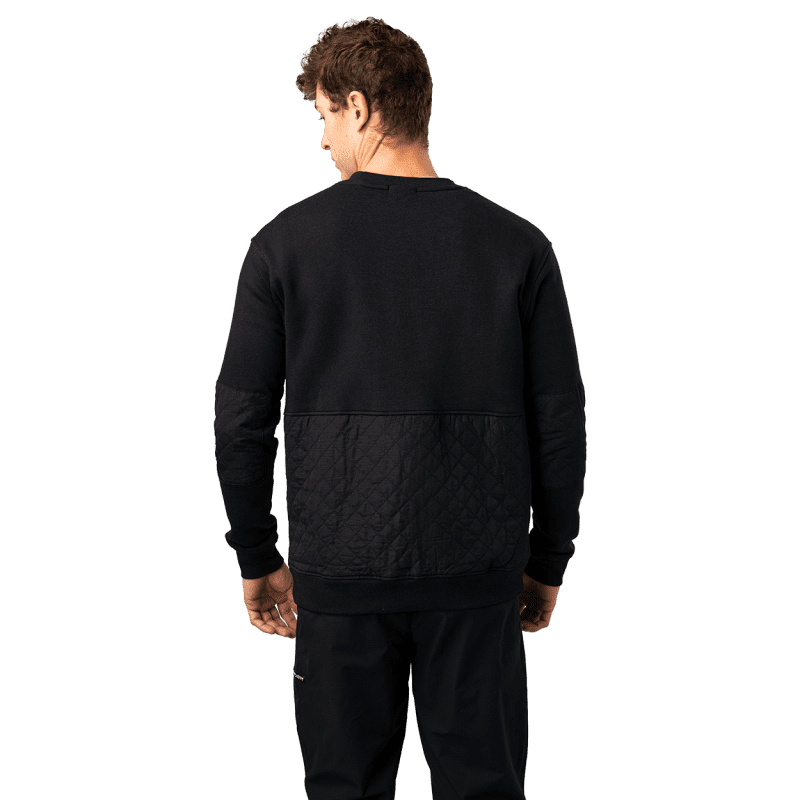 1064089 HOL24 APPAREL QUILTED CREW SR BLK 0675