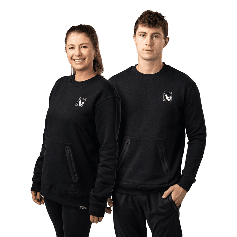 1064089 HOL24 APPAREL QUILTED CREW SR BLK catalog pair