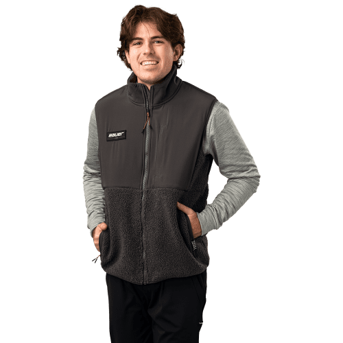 1064090 HOL24 APPAREL SHERPA VEST SR DKGRY 1132